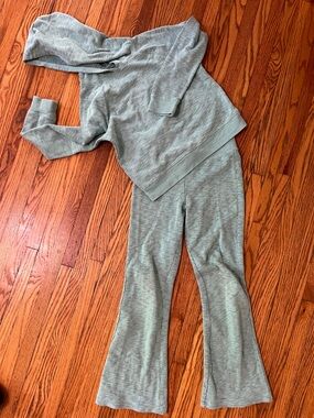 Cat & Jack Light Gray Hoodie and Flare Jogger Set